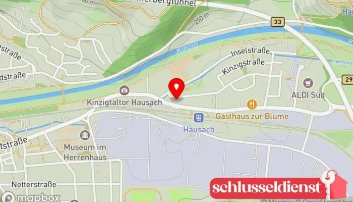 Karte von Tombox Metallbau Metallbauunternehmen in Hausach