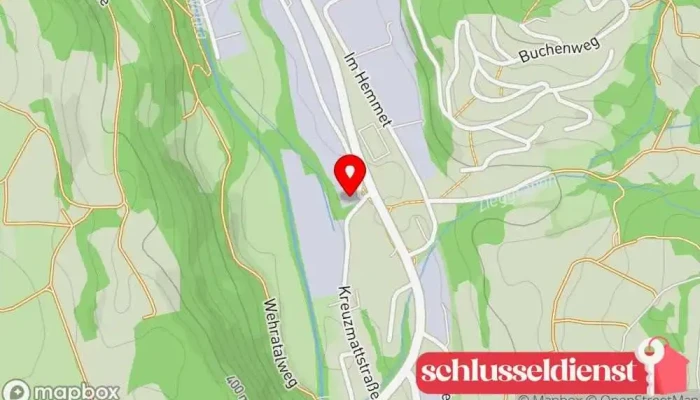 Karte von Trefzger & Berger Metallbau GmbH Metallbauunternehmen in Wehr