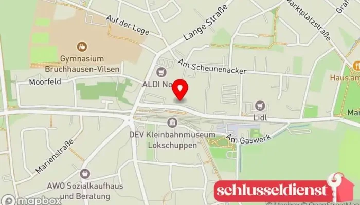 Karte von Ulrich Holzhandlung-Baumarkt GmbH Baumarkt, Gartencenter, Holzhandlung in Bruchhausen-Vilsen