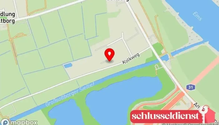 Karte von Unitor Torsysteme GmbH Türfachhandel in Jemgum