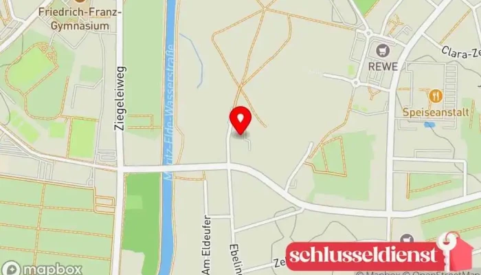 Karte von Universalbau Parchim GmbH Generalunternehmer in Parchim