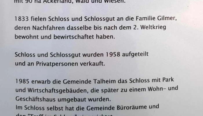 Unteres Schloss Historische Sehenswurdigkeit - Talheim