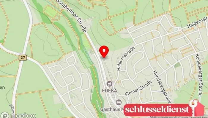 Karte von Unteres Schloß Historische Sehenswürdigkeit, Schloss, Sehenswürdigkeit in Talheim