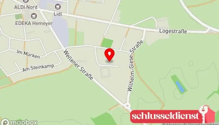 Karte von Uwe Stolle Dach-, Wand- und Abdichtungstechnik Dachdecker in Beverstedt