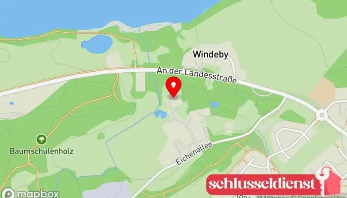 Karte von Vindeby Gods  in Windeby