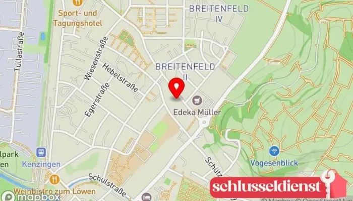 Karte von Volker Bürklin Schlosserei und Metallbau Metallbauunternehmen in Kenzingen
