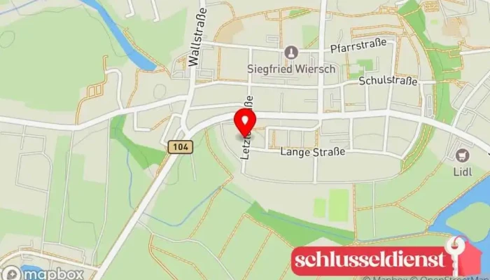 Karte von Volker Tabbert Metallbauunternehmen, Schlüsseldienst, Metallwerkstatt in Strasburg (Uckermark)