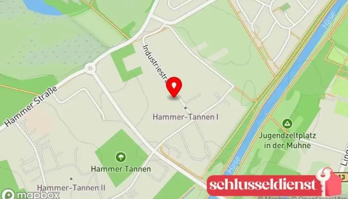 Karte von W. Vorwerk Thole GmbH & Co. KG Metallbauunternehmen in Haselünne