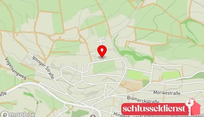 Karte von W.A. Stahl Innenausbau GmbH Auftragnehmer für den Innenausbau, Möbeltischler in Weissach