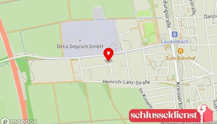 Karte von Walter Reegen Metallbau und Schlosserei Metallbauunternehmen in Laudenbach