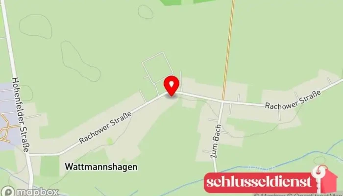 Karte von Wattmannshagen  in Lalendorf