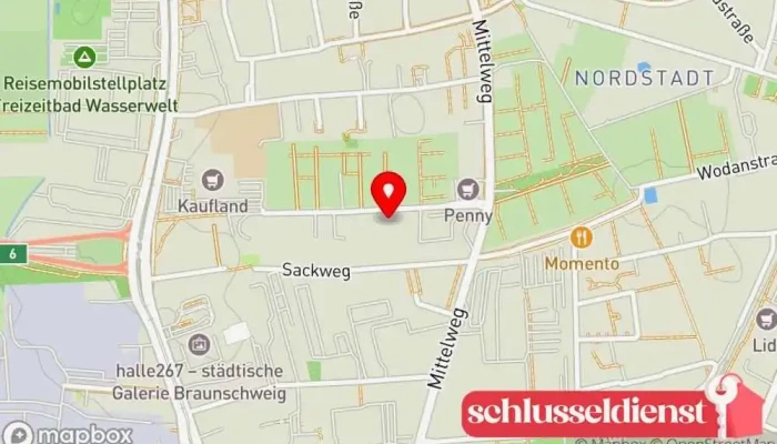 Karte von Weber Edelstahlverarbeitung GmbH Metallbauunternehmen in Braunschweig