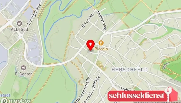 Karte von Weiß GmbH Sanitär-Metallbau Dienstleistungen im Bereich von sanitären Anlagen in Bad Neustadt an der Saale