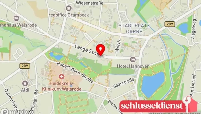 Karte von WERQART mit Schuhwerkstatt Geschenkladen in Walsrode