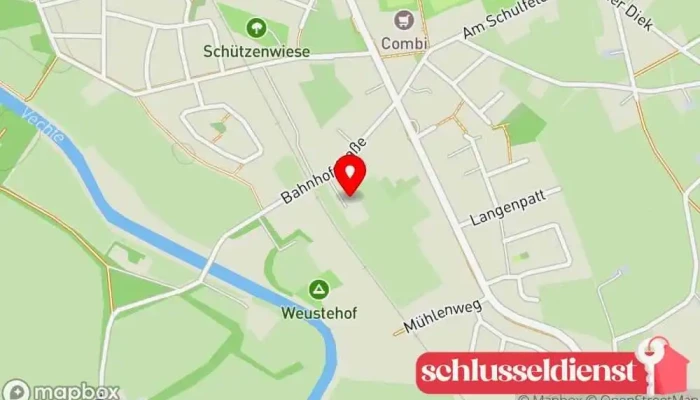Karte von Weuste Metallbau GmbH Metallbauunternehmen in Hoogstede