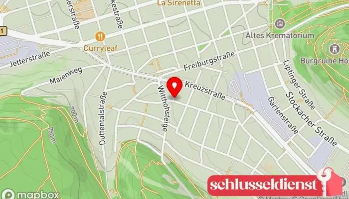 Karte von WHB Marking Solutions GmbH Maschinenbau, Anbieter von Laserausrüstung, Softwareentwickler/-hersteller in Tuttlingen
