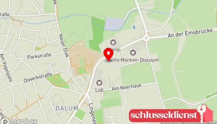 Karte von Wilken, H. Metallbauunternehmen in Geeste