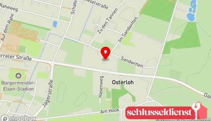 Karte von Wilo- Stahlschmiede Zaunbauer in Bösel