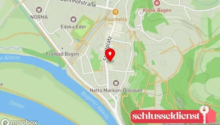 Karte von WSW Wartner Schlüsseldienst Notöffnungen 24h Schlüsseldienst in Stadtpl. 53