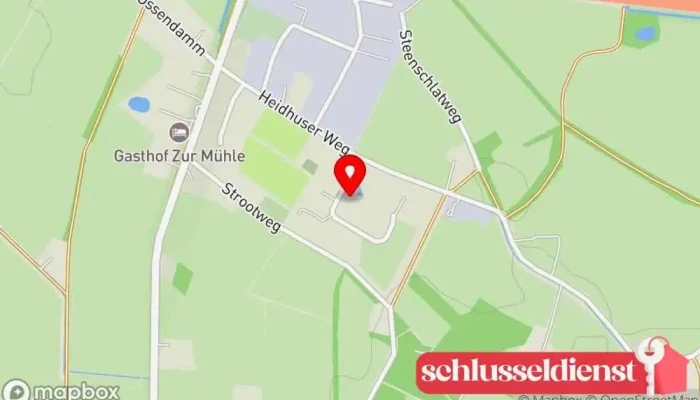 Karte von Zaun- & Metallbau Feldmann Zaunbauer, Schweißbetrieb in Hatten