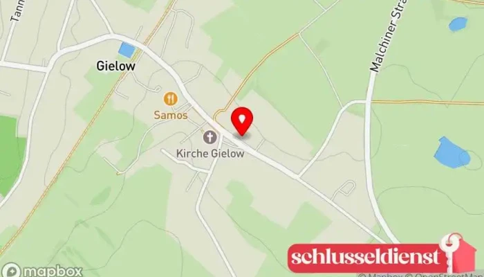 Karte von Zimmerei und Tischlerei Pewa GmbH Zimmermann, Bauunternehmen, Terrassenbauer, Türfachhandel, Bautischlerei, Anbieter von Sonnenschutz, Fensteranbieter in Gielow